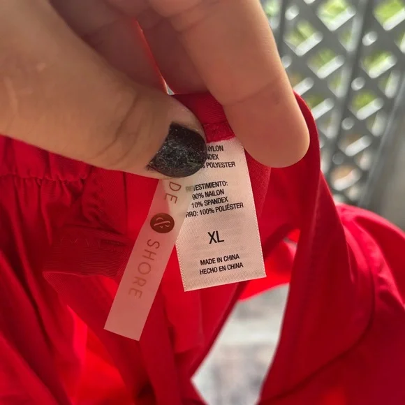 Red Ruffled Bikini Set - Picture 3 of 4